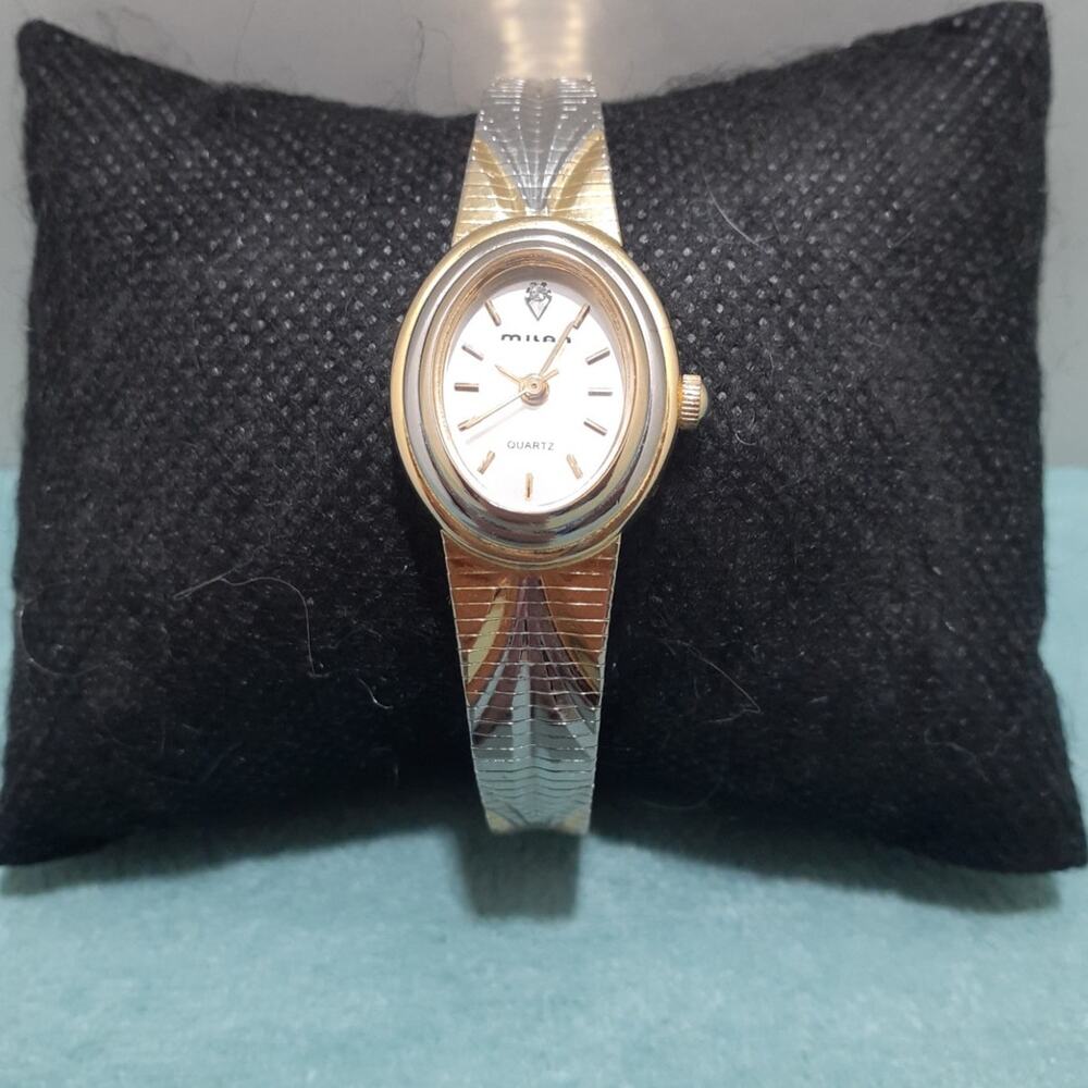 Milan Ladies Wristwatch Gold and Silver Tone MLN904